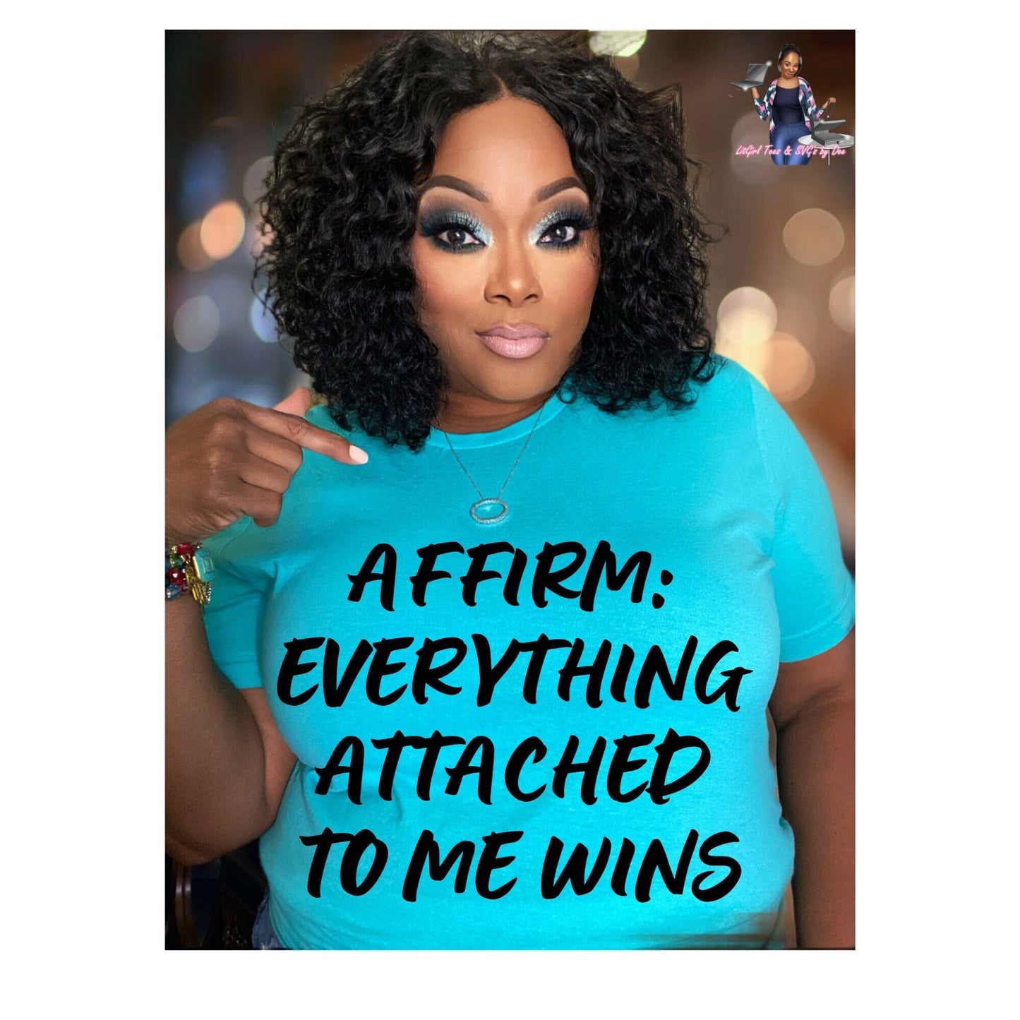 Affirm: Everything Attached To Me Wins SVG Affirmation Quote Digital Download Cricut Cut File