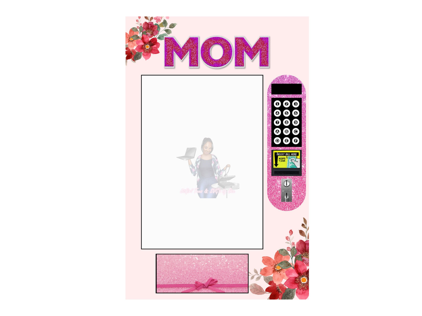 Mom Vending Machine Editable Template Bundle. 11*17. Editable in Canva.