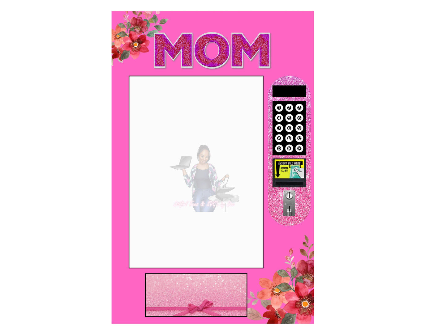 Mom Vending Machine Editable Template Bundle. 11*17. Editable in Canva.